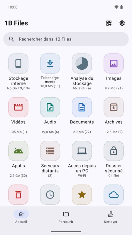 1B Files: Tout votre téléphone en un coup d'œil