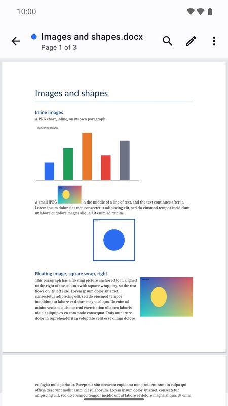 1B Docs: Documents with real pages