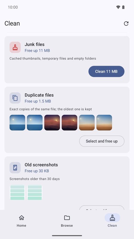 1B Files: Free up space, always keeping one copy