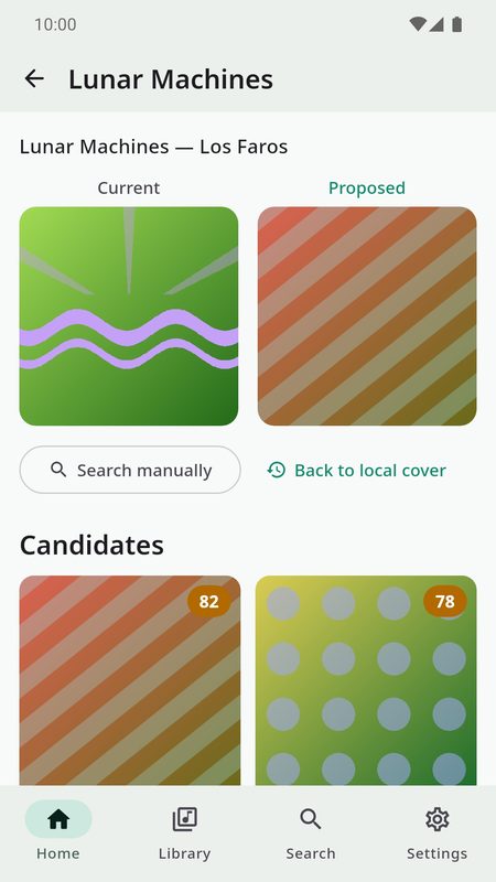 1B Music: Pick another cover in two taps