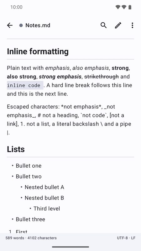 1B Docs: Markdown with preview