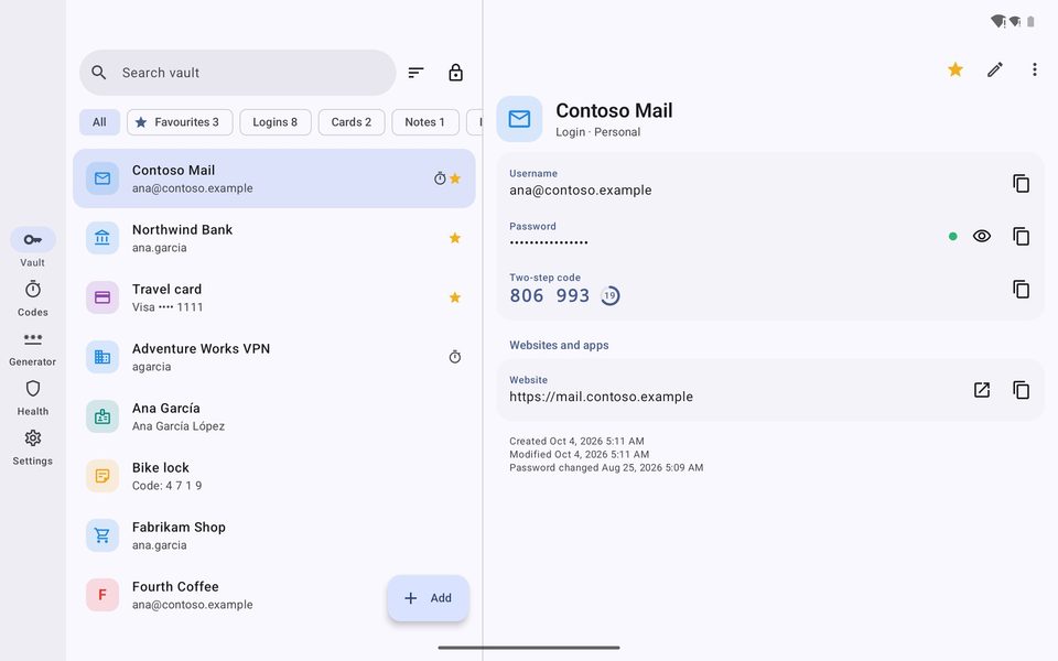 1B Pass: List and details side by side on tablets